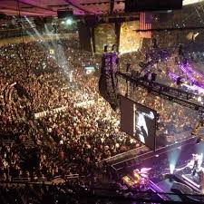 February 23 2012 Romeo Santos Concert At Madison Square Garden Romeo Is Elevated On A Platform Above The Concert Crowd Madison Square Garden Madison Square