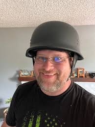 What's the story behind your Darth Helmet helmet?