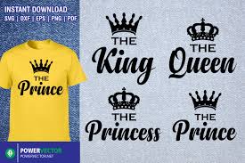 Download Royal Family Svg King Queen Prince Princess Crown Vector 1318379 Cut Files Design Bundles