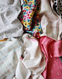 I have a certifiable obsession with pretty linens. Nesting Mismatched Cloth Napkins A Beautiful Mess