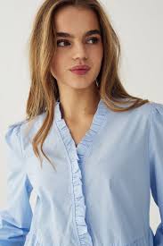 Sally Blouse Light Pink Stripe