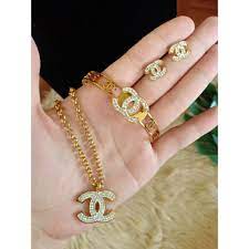 Chanel faux pearl necklace, earrings, and bracelet this darling set that feels like pieces coco chanel would have worn for any occasion is estimated to be worth $3,600 to $5,800. Chanel Stainless Jewelry Set Shopee Philippines