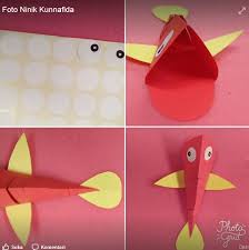 Ape Memancing Ikan Berbahan Sedotan Dan Kertas Origami Dunia Belajar Anak