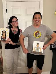 Couple portrait night! Each couple painted their partner 😂 David Varner  Keith Varner Daniel Kominek Debbie Kennah-varner Karina Varner Lynsey  Varner Ashton Varner Alexis Galaz