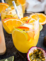 White wine sangria recipe with ginslow the cook down. White Wine Sangria Recipe With Tropical Fruits Plated Cravings