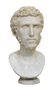 Portrait of Roman Emperor Marcus Julius Philippus Arabs. Philip the Arab  Isolated