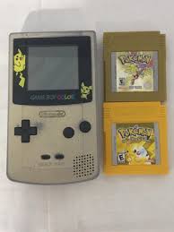 Did you have the yellow pikachu game boy color? Sold Price Gameboy Color Pokemon Edition And 2 Games Invalid Date Edt
