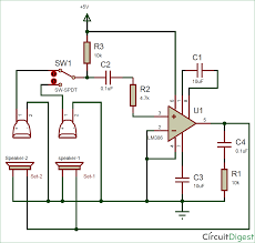 Two way switching means having two or more switches in different locations to control one lamp. Simple Two Way Intercom Circuit Diagram
