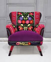 Tribal Magic Lula Fabrics Patchwork Armchair Patchwork Furniture Armchair