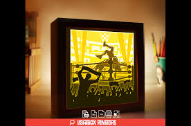 Download 125 Wwe 3d Paper Cut Light Box Template Graphic By Lightbox Rinstore Creative Fabrica Yellowimages Mockups