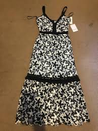 Black And White Self Portrait Dress Self Portrait Line Floral Lace Midi Dress Black White Blue Uk 10 Us 6 Fashion Clothi Black Lace Midi Dress White Lace Midi Dress Midi Ruffle Dress