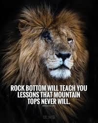 You Ll Have Many Ups And Downs That S Life Don T Let The Hard Times Stop You Look At Them As Opp Lion Quotes Inspirational Quotes Motivation Warrior Quotes