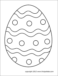 Beautiful eggs with or without patterns, so that the child can show imagination and draw the pattern himself. Easter Eggs Free Printable Templates Coloring Pages Firstpalette Com