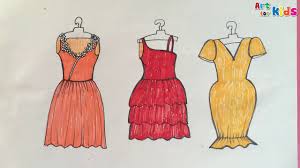 Fashion designers use fashion sketches in outlining their design before they finalize the final appearances of their creations. How To Draw Fashion Clothes For Kids 14 How To Draw Dresses For Kids Art For Kids Youtube