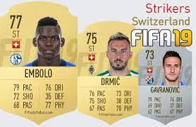 76 embolo st 75 pac. Breel Embolo Fifa 19 Rating Card Price