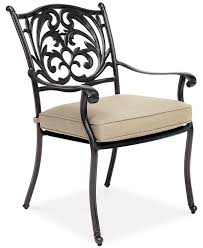 Cast aluminium outdoor dining chairs. Furniture Chateau Aluminum Outdoor Dining Chair With Sunbrella Cushion Created For Macy S Reviews Furniture Macy S