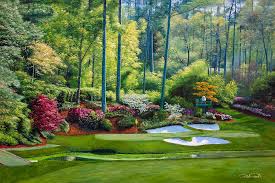 See more of augusta national golf club on facebook. Augusta National Golf Club Masters Tournament Hole 12 Golden Bell Golf Course Oil Painting Art Print Painting By Phil Reich
