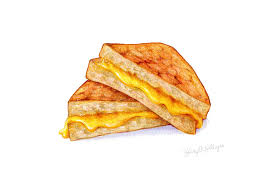 Food Illustration Speedpainting Of A Grilled Cheese Food Food Illustrations Cooking