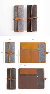 The Basic Canvas Roll Pencil Case Felt Bag Leather Diy Leather Projects