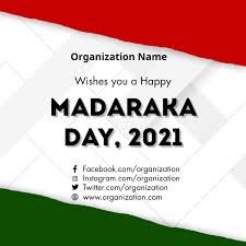 It is important to take time each year to remember the heroic sacrifices of countless kenyans to attain the nation's freedom. Madaraka Day Template Postermywall
