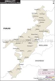 Ambala City Assembly Vidhan Sabha Constituency Map And Election Results