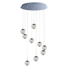 Shop orb pendants & more jewelry. Et2 Orb 10 Light Pendant Polished Chrome E24256 91pc From Orb Collection
