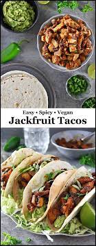 These Jackfruit Tacos Are So Easy To Whip Up On A Busy Night And Heavily Spiced With Coriander Cumin Smo Jackfruit Tacos Jackfruit Recipes Tacos Jackfruit