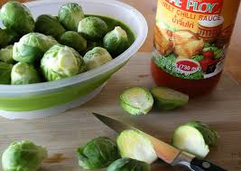 On 2 large rimmed baking sheets, toss sprouts with oil; Sweet Chili Roasted Brussels Sprouts Life In The Boat