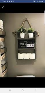 Pin By Ariadna Munoz On Decoracion Nature Decor Bathroom Primitive Bathrooms Bathroom Storage Shelves