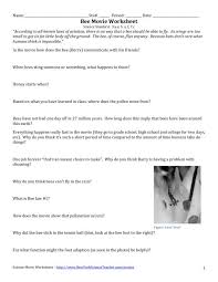 Bee Movie Worksheet Worksheet Jpg 640 828 Inglese