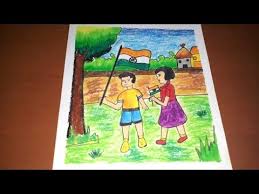 Republic Day Drawing With Oil Pastels For Beginners Easy Drawing Of Republic Day Republic D Independence Day Drawing Easy Drawings Oil Pastel Drawings Easy