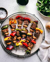 Steak Kabobs in the Oven - Pinch and Swirl