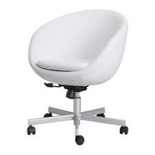 These installed easily, and the chair is rolling again. Home Outdoor Furniture Affordable Well Designed White Desk Chair Ikea White Desk Chair White Office Chair