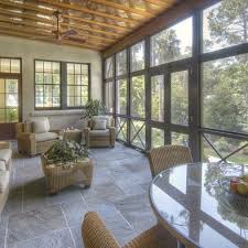 Stone Floor In Screened Porch House With Porch Porch Design Screened Porch Designs
