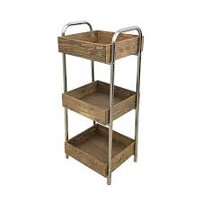 3 Tier Wooden Caddy Dunelm In 2020 Wooden Cube Shelving Unit Wooden Mirror