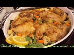 دجاج محمر مع الخضروات مطبخ منال العالم cooking recipes food and drink