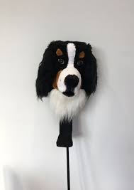 Golf iron head covers 11pcs/set black leather long neck us clover embroidery new. Custom Golf Club Cover Bernese Mountain Dog Portrait Custom Golf Club Covers Golf Club Covers Custom Dog Portraits