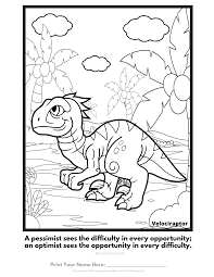 Both equally adorable and ready to get some color! Walking Baby Velociraptor Dinosaur Coloring Pages