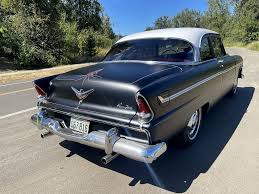 Image result for Black 1955 Plymouth