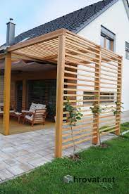 Straight Out From Back Sliding Doors Outdoor Shade Pergola Patio Pergola