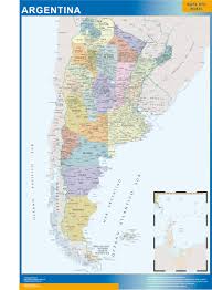 Mapa de argentina | argentina es uno de los países que conforma el continente americano. Mapa Argentina Magnetico Enmarcado Para Imanes Mapas De Pared
