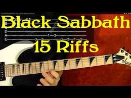 How To Play Black Sabbath 15 Great Riffs Guitar Lessons Guitar Chords For Songs Black Sabbath