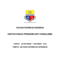 Jalan kemboja 12, jalan dato abdullah, jalan tuan haji said, jalan durian emas 2, jalan sri pulai 26, jalan seri pulai 26, jalan desa manggis 2. Kertas Kerja Antivandalisme