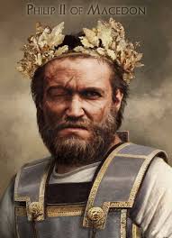 The golden Oak leaf diadem of King Phillip II of Macedon found in his tomb  in the 1970s. A hard man with a highly skilled army but was assassinated in  his 40s.