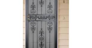 Unique Home Designs El Dorado 36 In X 80 In Black Outswing Security Screen Door 5hs620black36 At The Home Metal Screen Doors Unique House Design Metal Screen