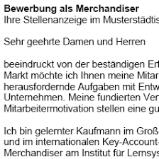 Du suchst nach passenden lebensläufen, deckblättern bewerbung weiteren designs? Bewerbung Merchandiser M W Berufseinsteiger Sofort Download