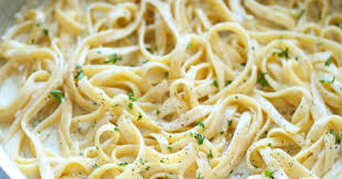 Garlic, parmesan cheese, heavy whipping cream, chicken broth, garlic and lemon. One Pot Garlic Parmesan Pasta Damn Delicious