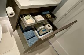 So organize the items you keep on your vanity (makeup, moisturizer, etc.) as you realistically use them. How To Organize Your Bathroom Cabinets