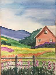 Yeni Yaptigim Resim Manzara Suluboya Watercolor Art Paintings Painting Art