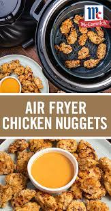 Air Fryer Chicken Nuggets With Dipping Sauce Recipe Air Fryer Dinner Recipes Air Fryer Recipes Easy Air Fryer Recipes Healthy